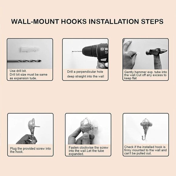 Gold Brass Butterfly Wall Hooks 3pc Set Vintage Hooks for Hanging - Picture 5 of 5